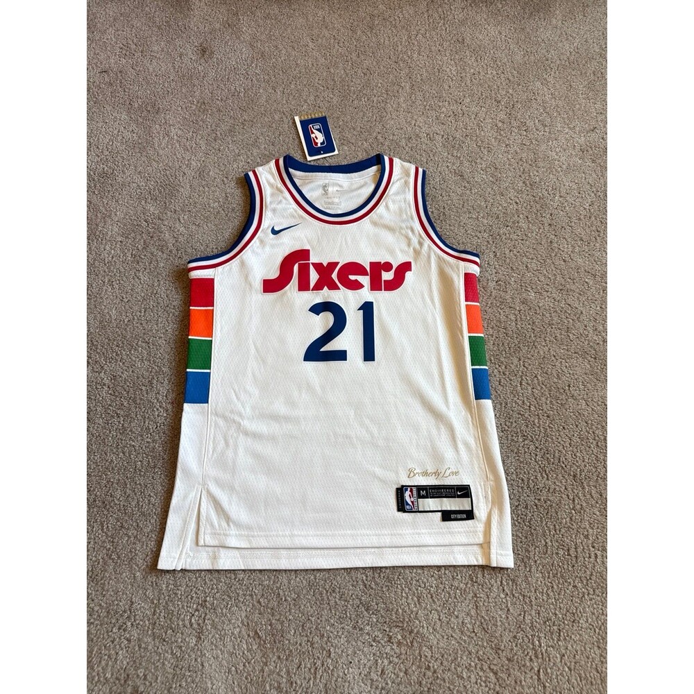 Joel Embiid Philadelphia 76ers City Edition NWT Nike Youth NBA Jersey Size Small